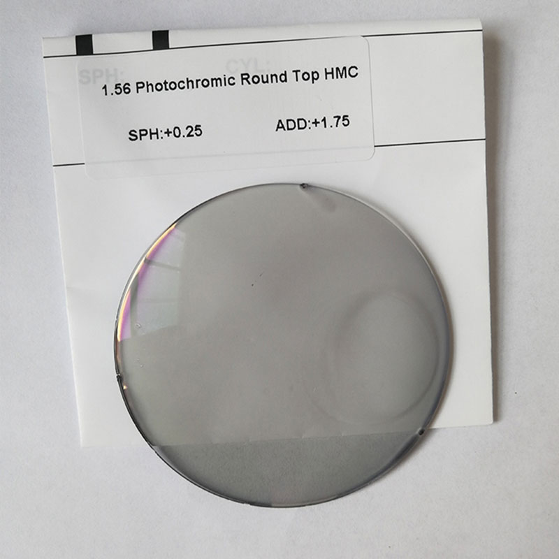 1.56 เลนส์ Bifocal Photochromic Round Top HMC/SHMC