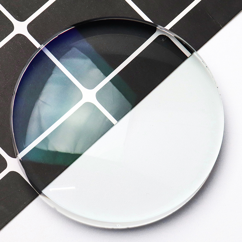 1.56 เลนส์วิชั่นเดี่ยวบล็อกสีน้ำเงินกึ่งสำเร็จรูป