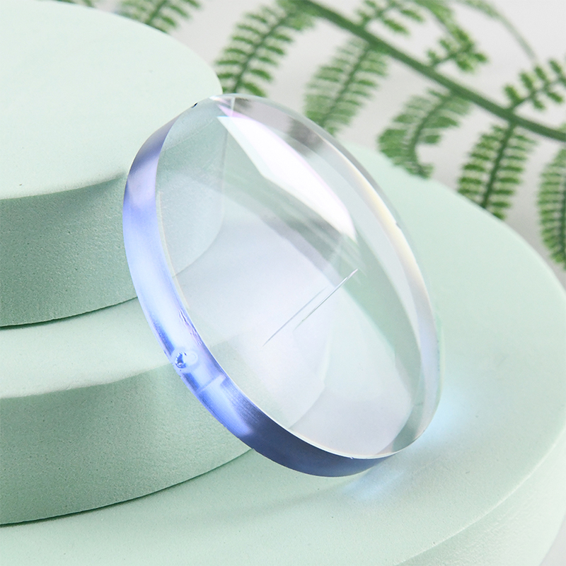 1.60 เลนส์วิชั่นเดี่ยวบล็อกสีน้ำเงินกึ่งสำเร็จรูป